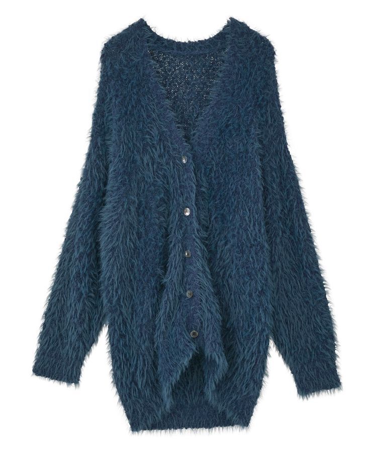 YECCA VECCA「【尾崎紗代子&times;YECCA VECCA】ブークレフェザーニットカーディガン」|カーディガン|