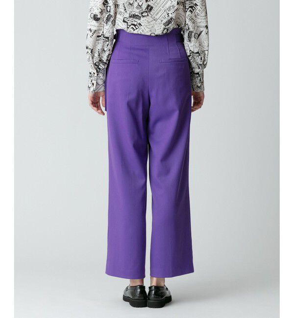 allureville「ウールチノサイドドロストワイドパンツ」|チノ|