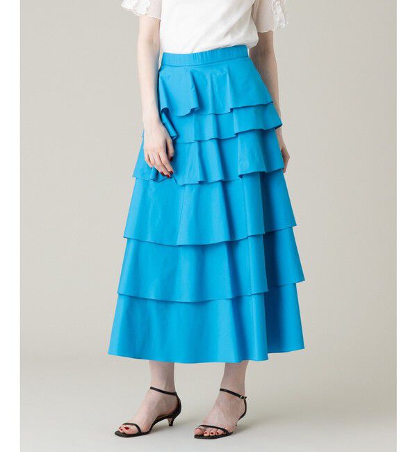 LOULOU WILLOUGHBY「《ドラマ着用》【LOULOU WILLOUGHBY】タフタミルフィーユスカート」|スカート|
