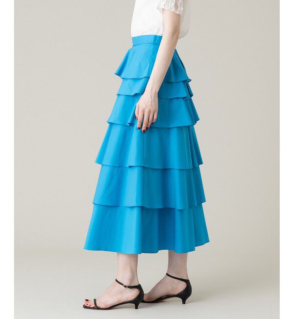 LOULOU WILLOUGHBY「《ドラマ着用》【LOULOU WILLOUGHBY】タフタミルフィーユスカート」|スカート|