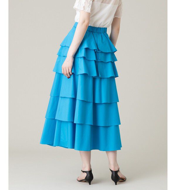 LOULOU WILLOUGHBY「《ドラマ着用》【LOULOU WILLOUGHBY】タフタミルフィーユスカート」|スカート|