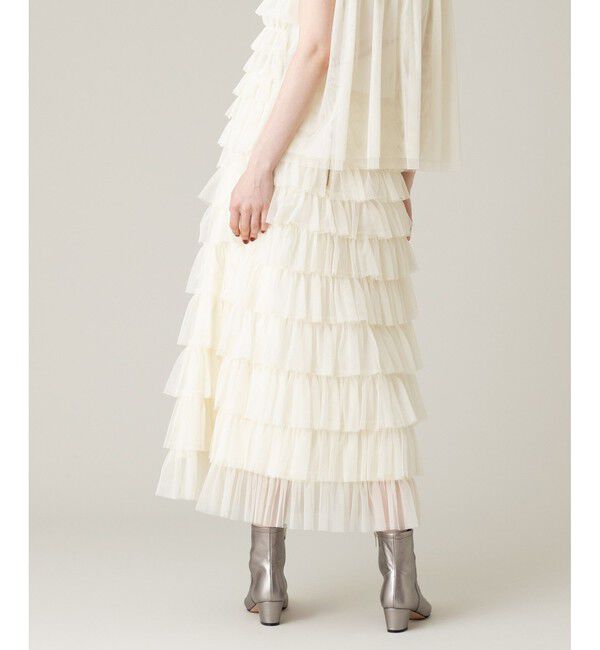 LOULOU WILLOUGHBY「【LOULOU WILLOUGHBY】ティアードチュールスカート」|スカート|
