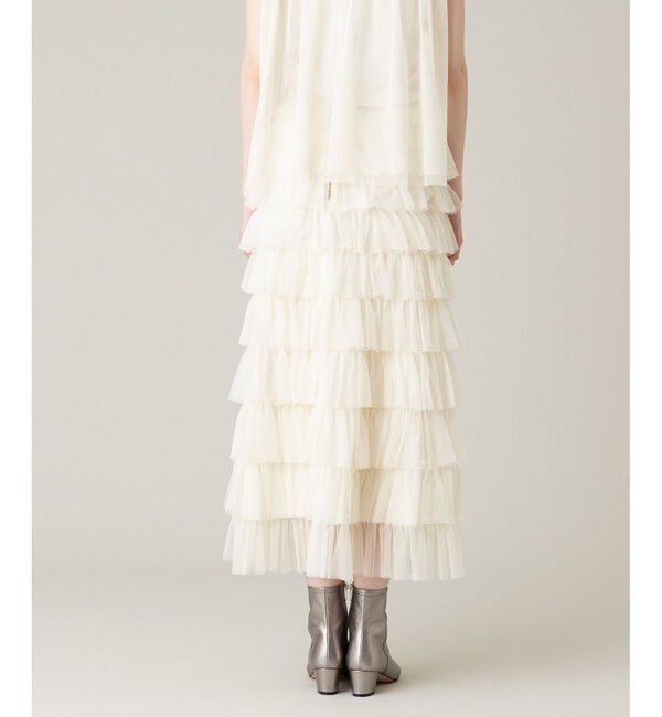 LOULOU WILLOUGHBY「【LOULOU WILLOUGHBY】ティアードチュールスカート」|スカート|