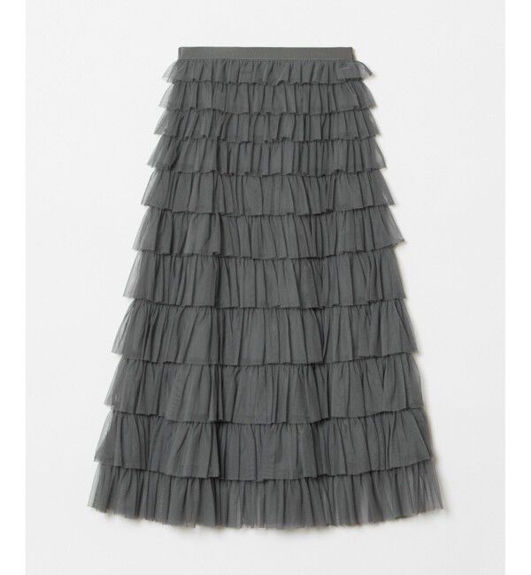 LOULOU WILLOUGHBY「【LOULOU WILLOUGHBY】ティアードチュールスカート」|スカート|