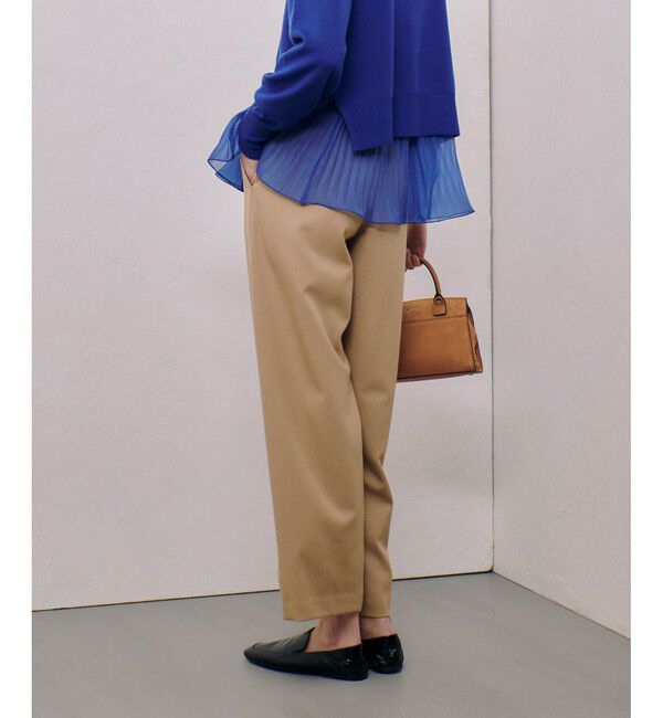 allureville「ウールライクフランネルヨークレスパンツ」|サルエル|