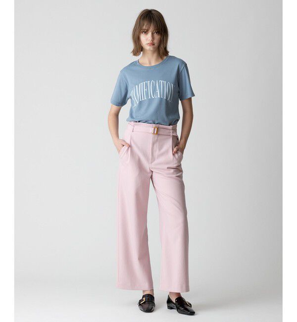 allureville「ウールライクフランネルヨークレスパンツ」|サルエル|