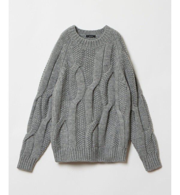 allureville「ランダムケーブルプルオーバー」|ニット・セーター|