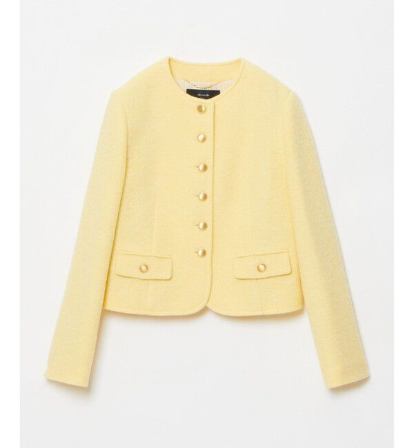 allureville「ブークレーノーカラージャケット」|ノーカラージャケット|