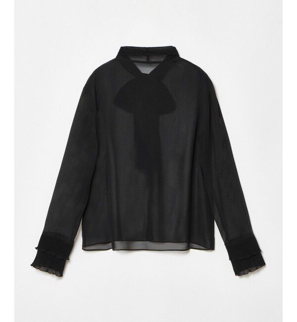 LOULOU WILLOUGHBY「【LOULOU WILLOUGHBY】プリーツリボンブラウス」|シャツ・ブラウス|