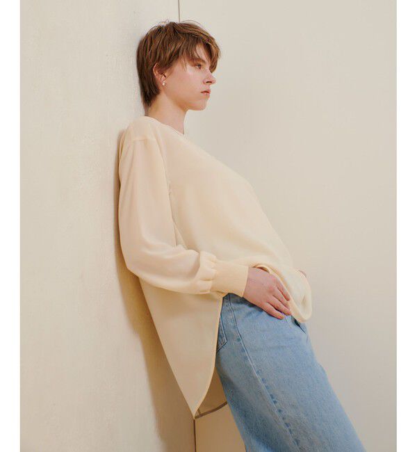 allureville「リブカフスプルオーバーブラウス」|シャツ・ブラウス|