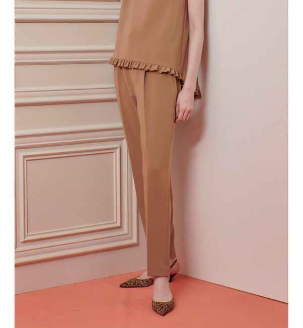 LOULOU WILLOUGHBY「【LOULOU WILLOUGHBY】ハイバックテーパードパンツ」|チノ|