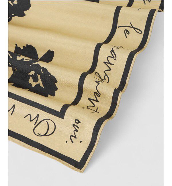 allureville「スケッチフラワースカーフ」|バンダナ・スカーフ|