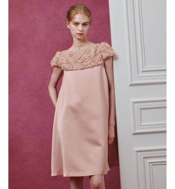 LOULOU WILLOUGHBY「【LOULOU WILLOUGHBY】チュールローズワンピース」|ワンピース|