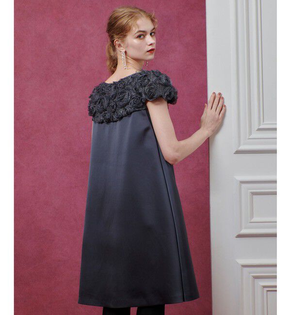 LOULOU WILLOUGHBY「【LOULOU WILLOUGHBY】チュールローズワンピース」|ワンピース|