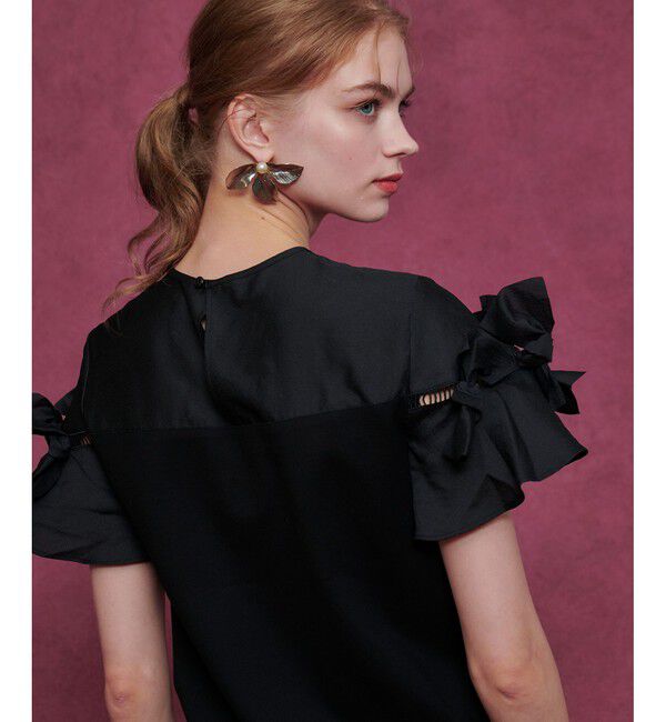 LOULOU WILLOUGHBY「【LOULOU WILLOUGHBY】ポイントリボンプルオーバー」|Tシャツ・カットソー|