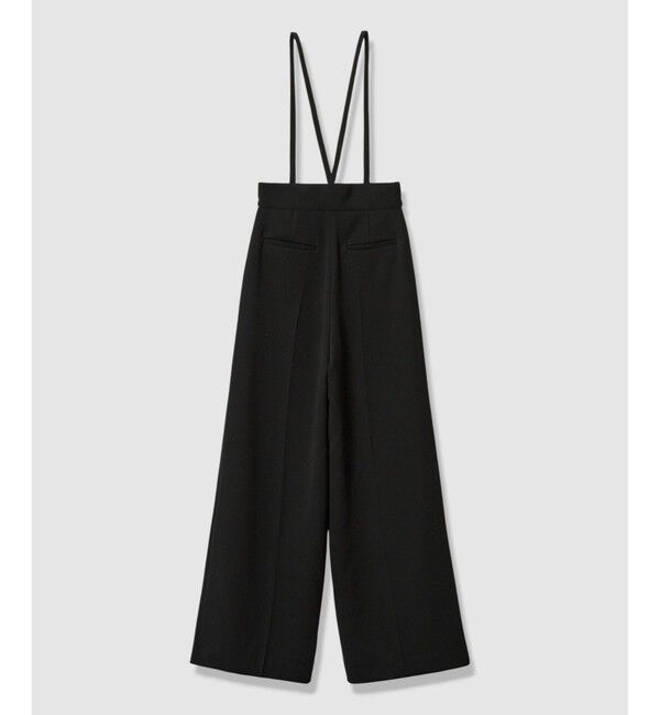 LOULOU WILLOUGHBY「【LOULOU WILLOUGHBY】ダブルクロスハイウエストサロペットパンツ」|チノ|