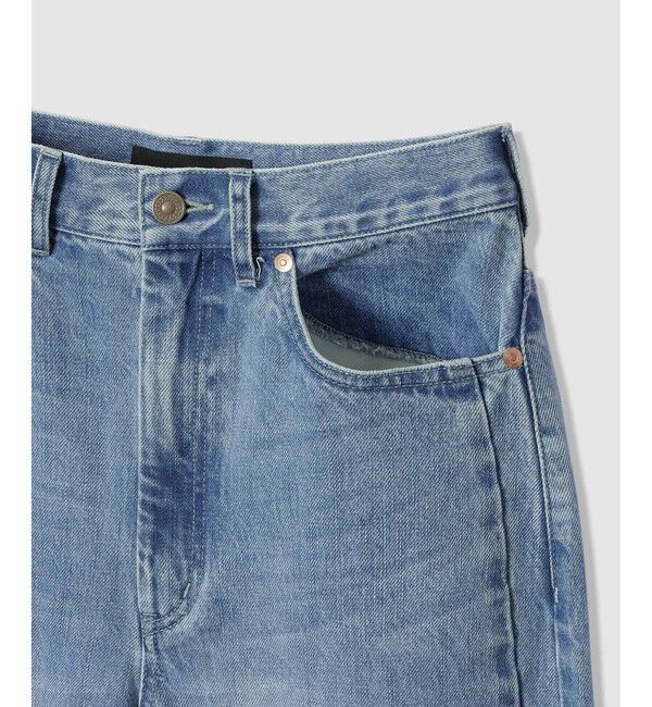 allureville「サイド切替オーバルデニムパンツ」|チノ|