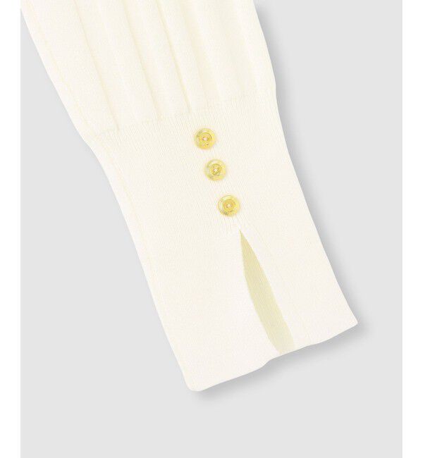 allureville「ストライプモックネックプルオーバー」|ニット・セーター|