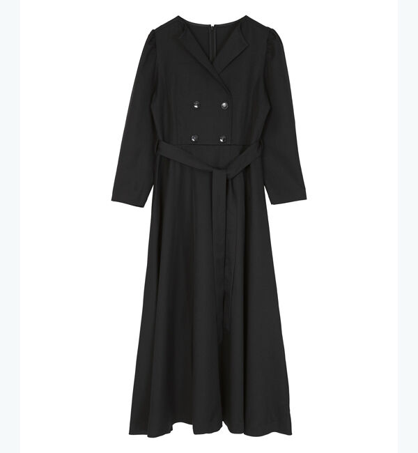 ur's「【星玲奈さんコラボアイテム】ベルト付パフスリーブトレンチワンピース」|ワンピース|