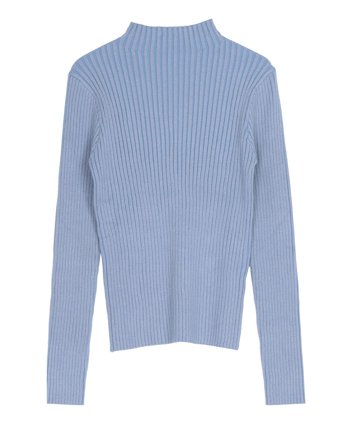 titivate「ウォッシャブルボトルネック配色デザインニット」|ニット・セーター|