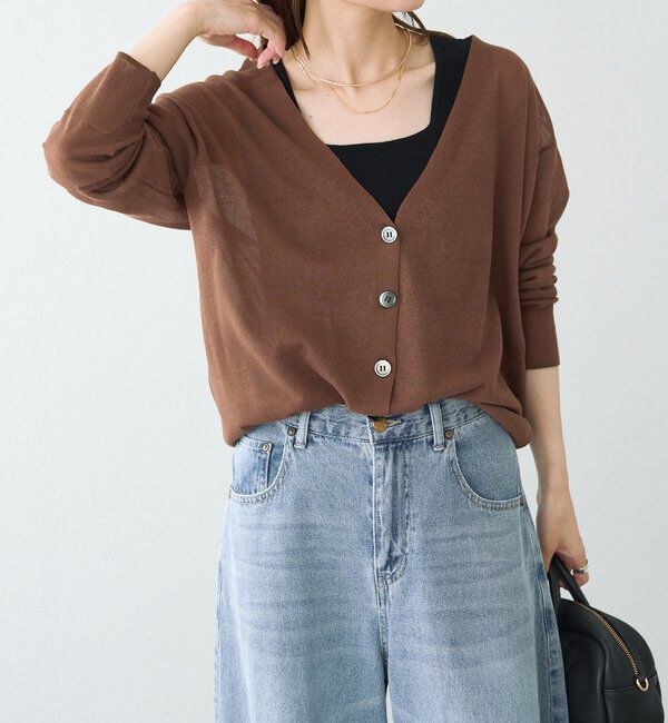  「【日焼け・冷房対策に◎】シアーカーディガン」|カーディガン|