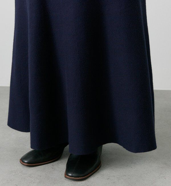  「【新色追加/リバイバル】ミラノリブニットスカート」|スカート|