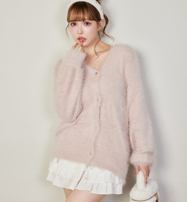  「milkyフェザーロングカーデ」|ニット・セーター|