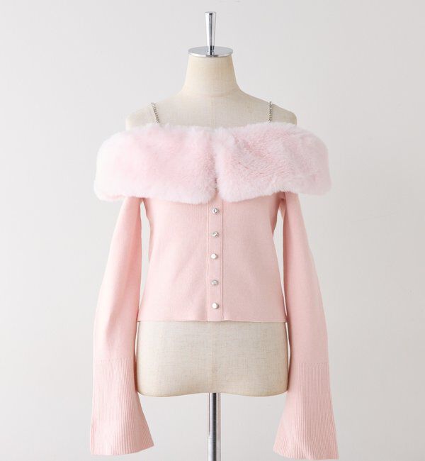  「【REVIVAL】ビジューファーニット」|ニット・セーター|