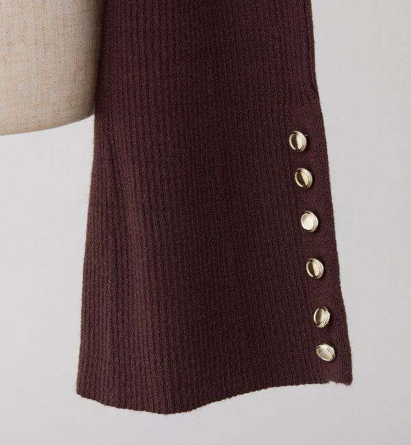  「金ボタンハイネックニット」|ニット・セーター|
