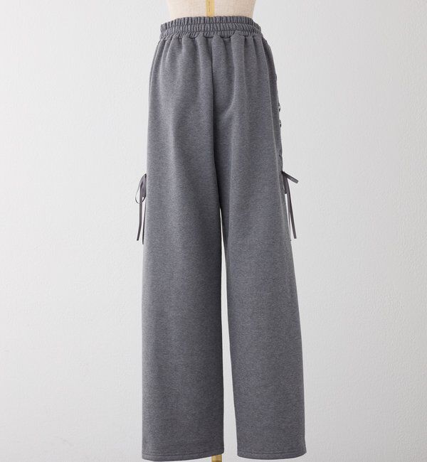  「【セットアップ可能】レースアップカットパンツ」|その他|