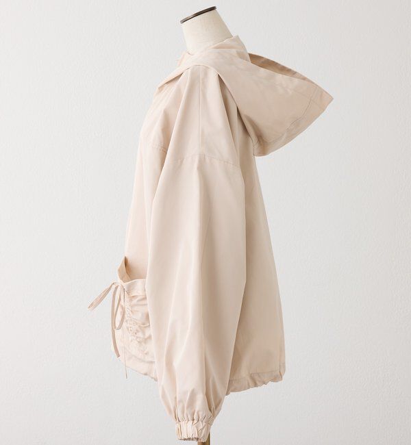  「ドロストリボンポケット付きマウンテンパーカー」|ダウンベスト・ベスト|