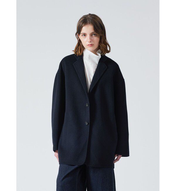 mizuiro ind「mizuiro ind ウールテーラードジャケット」|テーラードジャケット|ネイビー