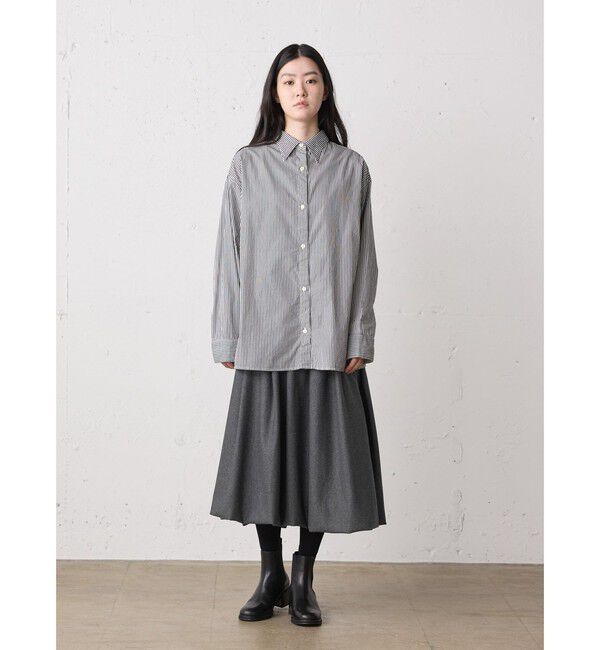 MidiUmi「MidiUmi ウールバルーンスカート」|スカート|チャコールグレー