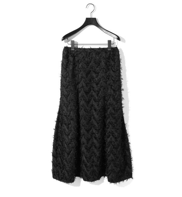 MIDIUMISOLID「MIDIUMISOLID for Ladies マーメイドコクーンスカート」|スカート|ブラックジャガード