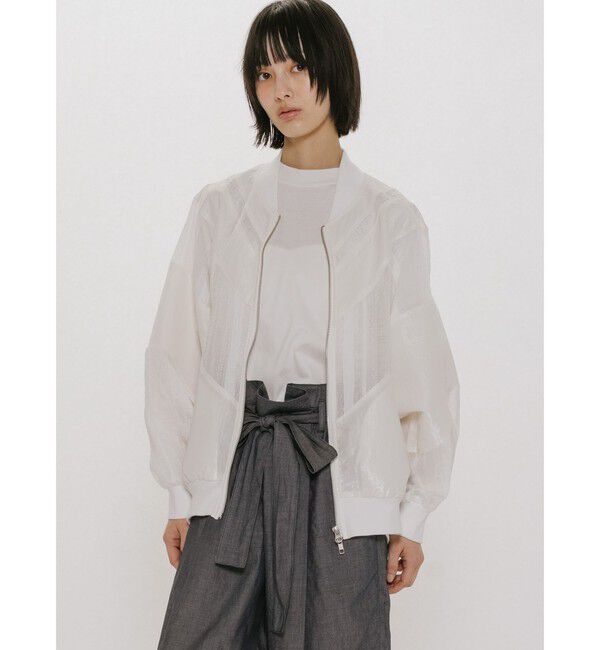 MIDIUMISOLID「MIDIUMISOLID for Ladies マテリアルミックスジャケット」|テーラードジャケット|