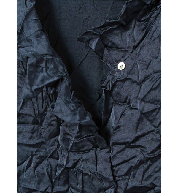 mizuiro ind「mizuiro ind ワッシャーハーフスリーブシャツ」|シャツ・ブラウス|