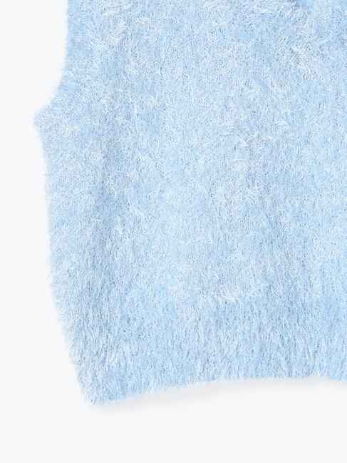 Te chichi TERRASSE「前後2WAYラメシャギーベスト《2025spring catalog item》」|ニット・セーター|