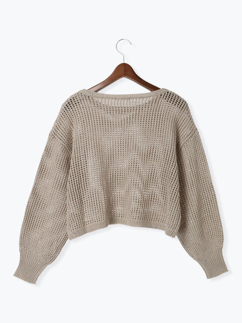 Te chichi「【宮本茉由着用】スパンコールメッシュニット」|ニット・セーター|