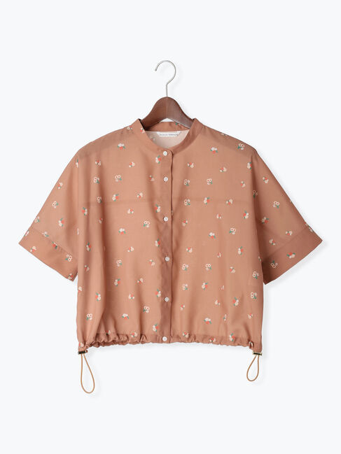 Te chichi TERRASSE「【日比谷花壇コラボ】プリントクロップドシャツ（セットアップ可）」|シャツ・ブラウス|