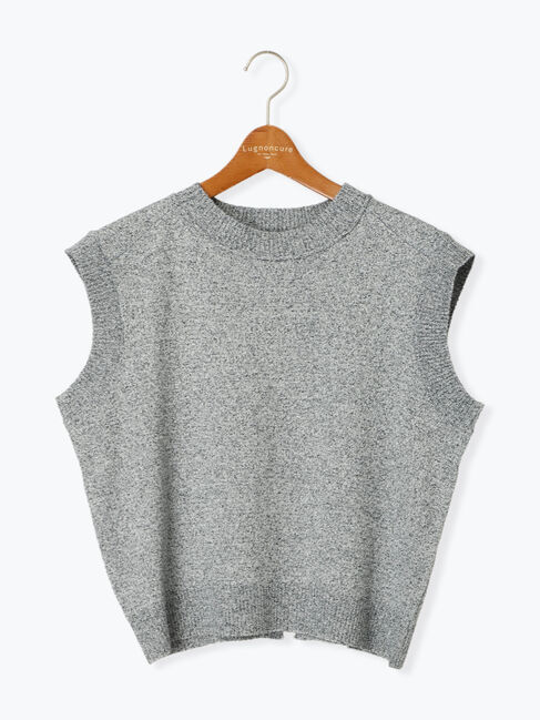 Lugnoncure「バックスリットメランジトップス」|ニット・セーター|