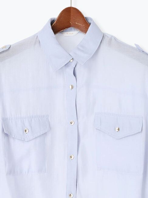 Te chichi「シアー半袖Wポケットシャツ」|シャツ・ブラウス|