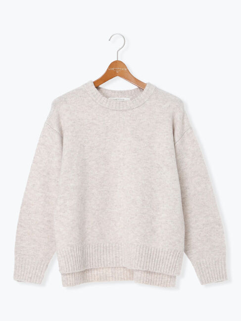 Lugnoncure「ウール混ふわふわクルーネックニット」|ニット・セーター|