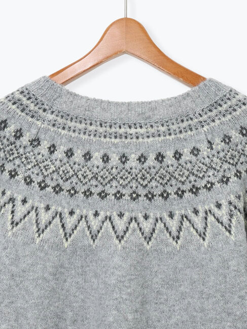 Lugnoncure「配色求心柄ニット」|ニット・セーター|