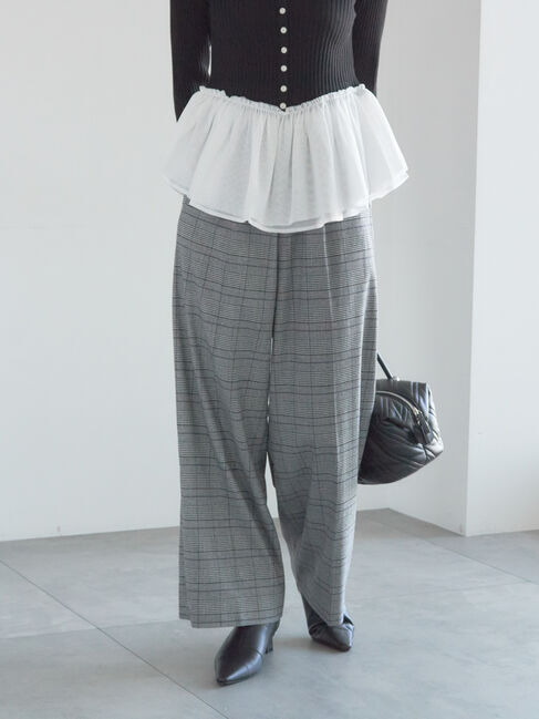 Te chichi「【宮本茉由着用】グレンチェックスラックス」|その他|