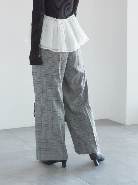 Te chichi「【宮本茉由着用】グレンチェックスラックス」|その他|