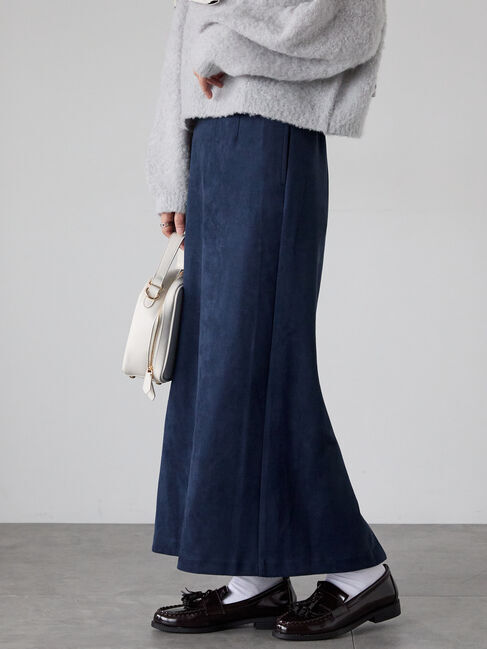 Lugnoncure「【選べる着丈】スウェード調タイトスカート」|スカート|