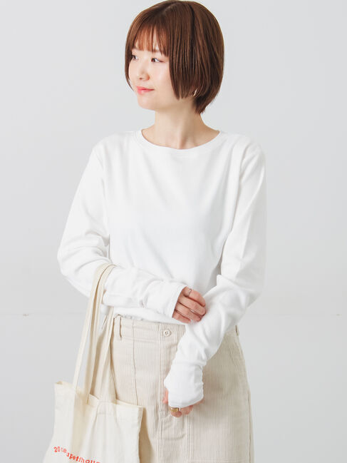 Lugnoncure「スムース起毛クルーネックカットソー」|Tシャツ・カットソー|