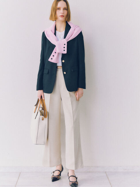 Te chichi「メランジツイルワイドパンツ《2026 spring catalog item》」|その他|ライトベージュ