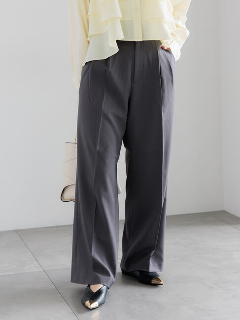 Te chichi「メランジツイルワイドパンツ《2026 spring catalog item》」|その他|グレー