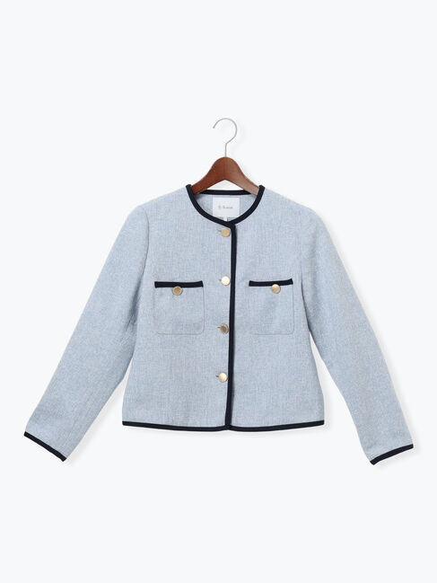 Te chichi「ライトツイードバイカラージャケット《2026 spring catalog item》」|その他|